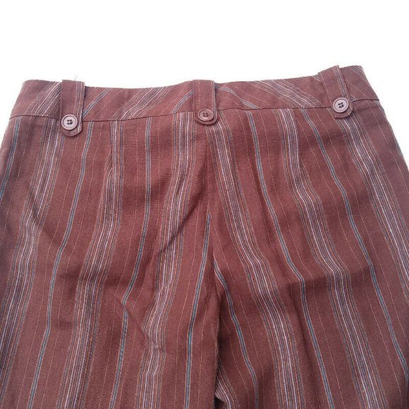 Fusion Womens Capris Brown Linen - Picture 6 of 6